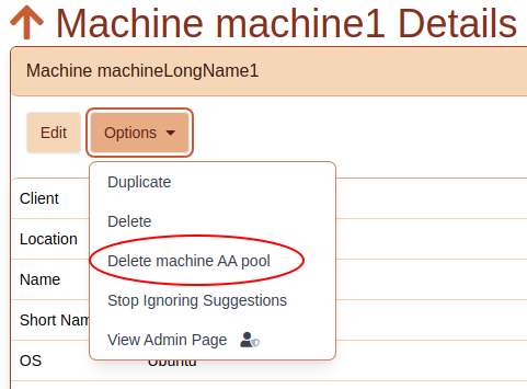 AA pool deletion