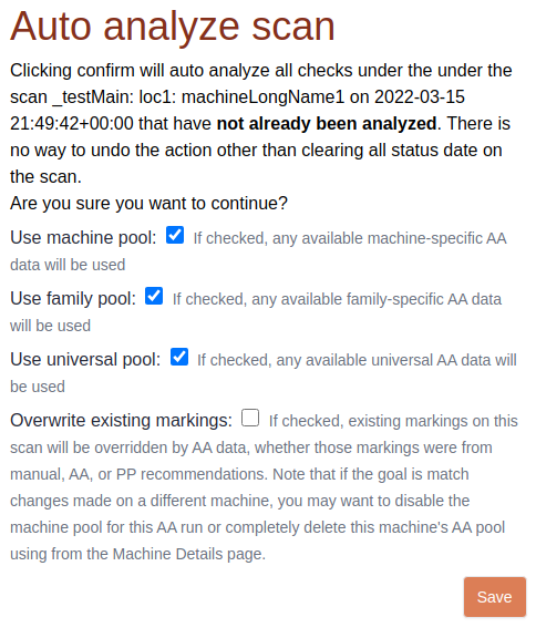 AA pool selection