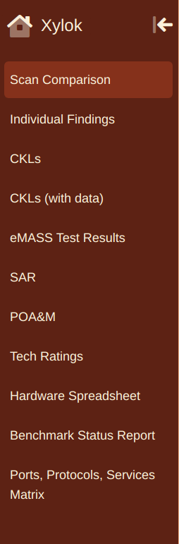 Reports Menu